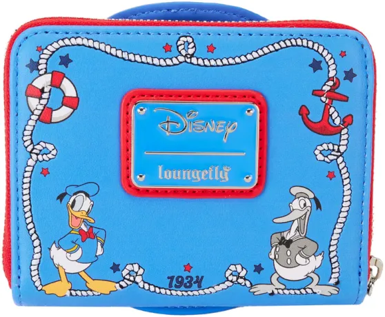 Portefeuille zippé Donald Duck 90ème Anniversaire Lenticulaire Loungefly