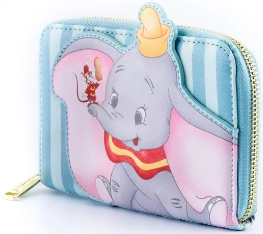 Portefeuille zippé Dumbo 80ème Anniversaire Train Loungefly