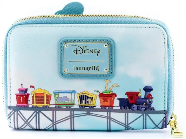 Portefeuille zippé Dumbo 80ème Anniversaire Train Loungefly