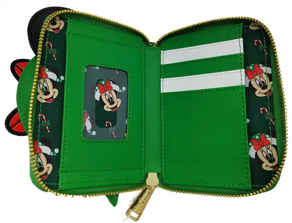 Portefeuille zippé Elfe de Noël à Pois Cosplay Loungefly