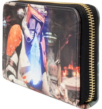Portefeuille zippé Episode III : La Revanche des Sith Scènes Loungefly