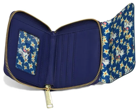 Portefeuille zippé Esméralda et Djali Floral Loungefly