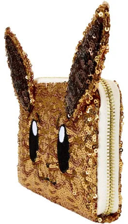 Portefeuille zippé Evoli Sequin Cosplay Loungefly