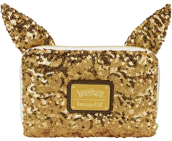 Portefeuille zippé Evoli Sequin Cosplay Loungefly