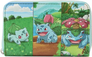 Portefeuille zippé Évolutions de Bulbizarre Loungefly