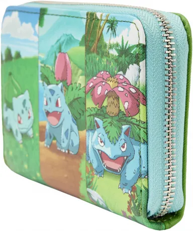 Portefeuille zippé Évolutions de Bulbizarre Loungefly
