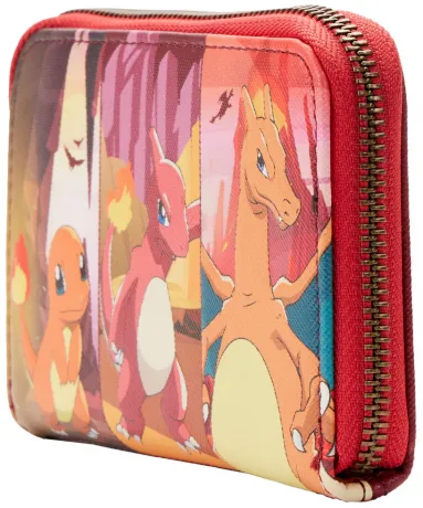 Portefeuille zippé Évolutions de Salamèche Loungefly