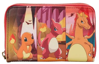 Portefeuille zippé Évolutions de Salamèche Loungefly