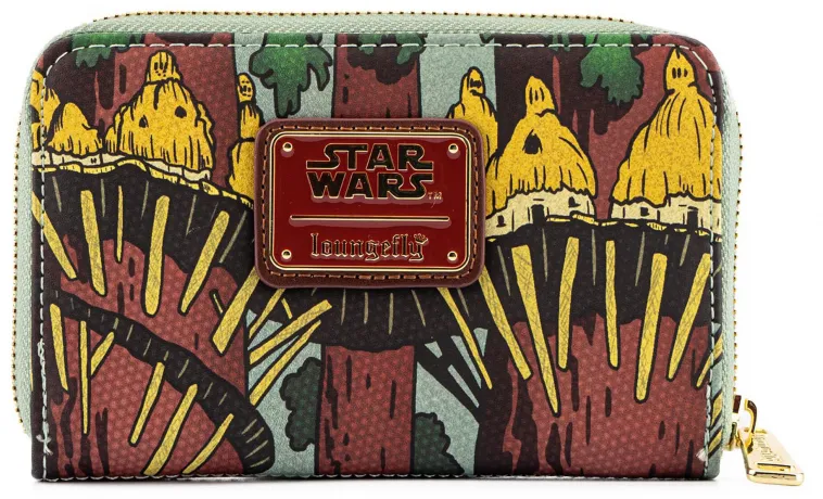 Portefeuille zippé Ewoks and Droids Glow Loungefly