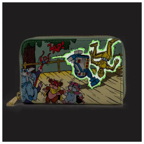 Portefeuille zippé Ewoks and Droids Glow Loungefly
