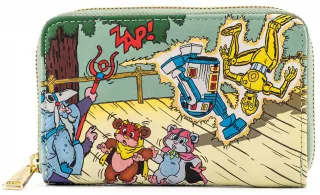 Portefeuille zippé Ewoks and Droids Glow Loungefly