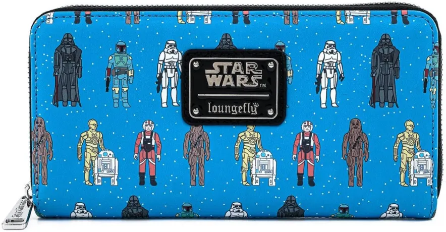 Portefeuille zippé Figurines Impression Intégrale Loungefly