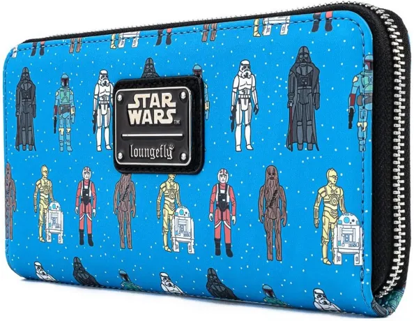 Portefeuille zippé Figurines Impression Intégrale Loungefly