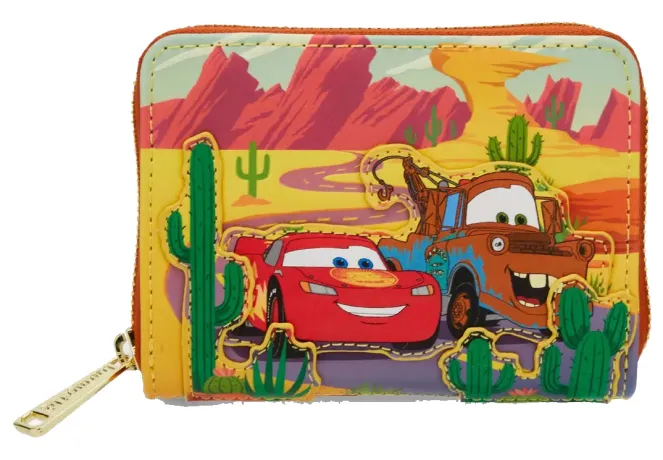 Portefeuille zippé Flash McQueen et Mater Loungefly