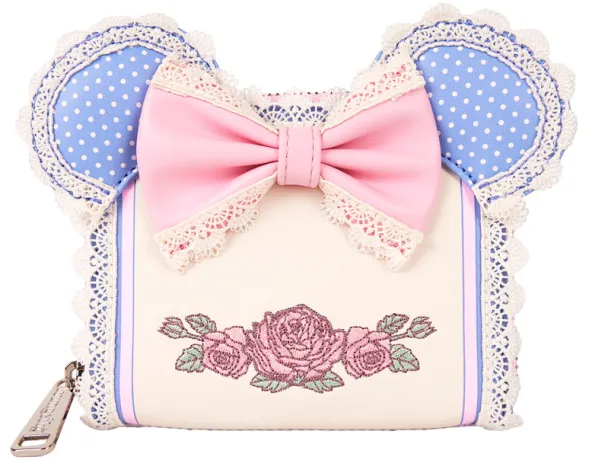 Portefeuille zippé Floral et en dentelle Loungefly