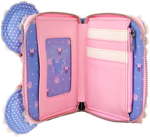 Portefeuille zippé Floral et en dentelle Loungefly