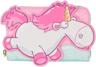 Portefeuille zippé  Fluffy Licorne Arc-en-ciel Pailleté Loungefly