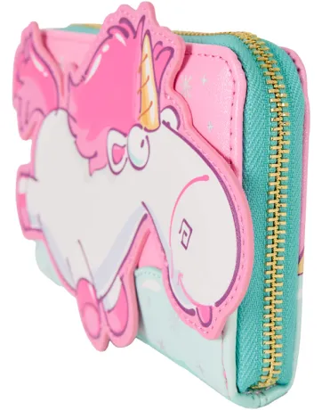 Portefeuille zippé  Fluffy Licorne Arc-en-ciel Pailleté Loungefly