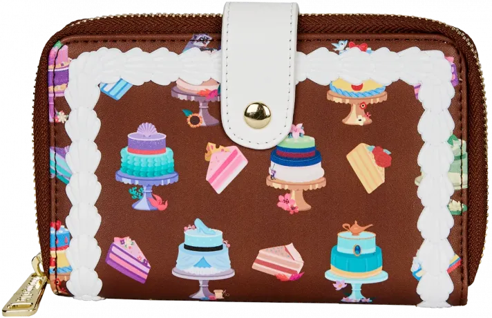 Portefeuille zippé Gâteaux Princesse Disney Loungefly
