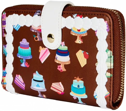 Portefeuille zippé Gâteaux Princesse Disney Loungefly