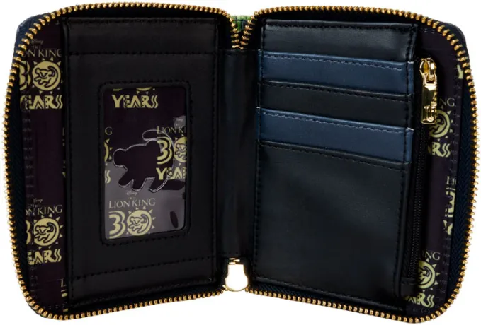 Portefeuille zippé Glow 30ème Anniversaire Hakuna Matata Silhouette Loungefly