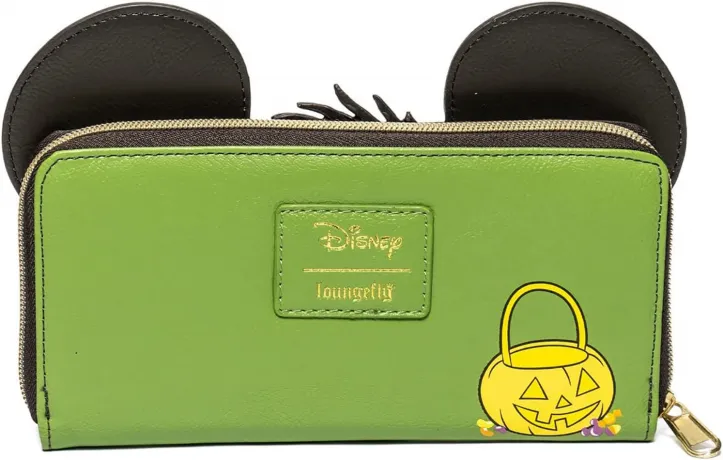 Portefeuille zippé Glow Mickey Mouse Frankenstein Cosplay Loungefly