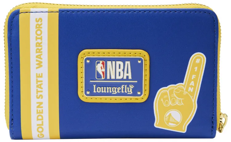 Portefeuille zippé Golden State Warriors Patch Icons Loungefly