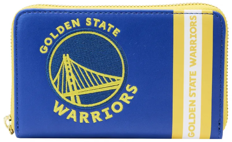 Portefeuille zippé Golden State Warriors Patch Icons Loungefly