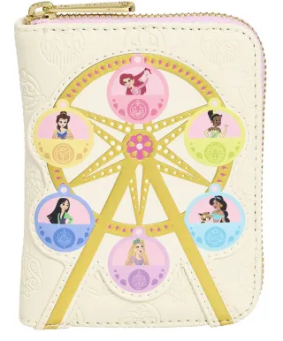 Portefeuille zippé Grande roue Loungefly
