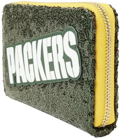 Portefeuille zippé Green Bay Packers Sequin Loungefly