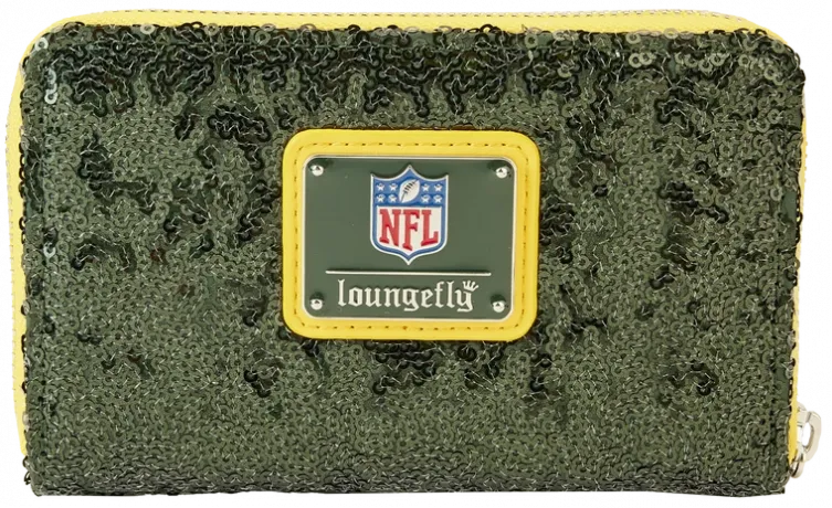 Portefeuille zippé Green Bay Packers Sequin Loungefly