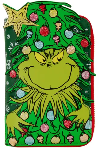 Portefeuille zippé Grinch en Arbre Loungefly