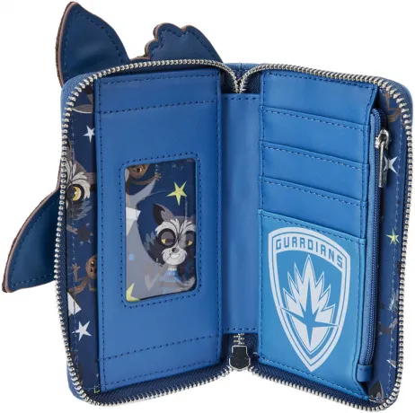 Portefeuille zippé Groot et Rocket Raccoon Cosplay Loungefly