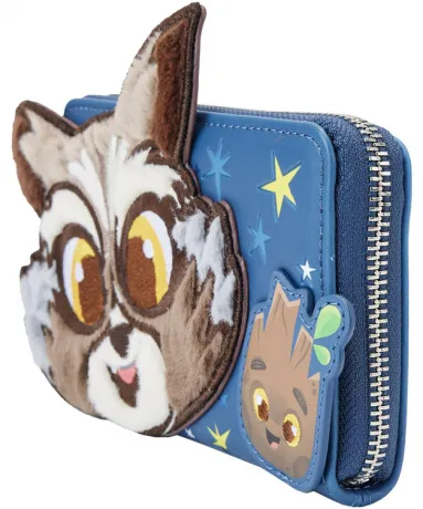Portefeuille zippé Groot et Rocket Raccoon Cosplay Loungefly
