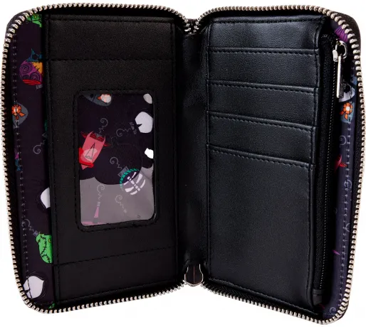 Portefeuille zippé Guirlandes de Noël Glow Loungefly