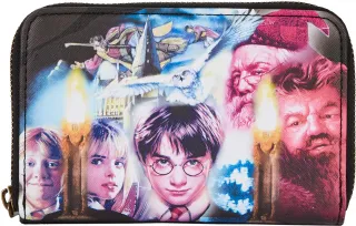 Portefeuille zippé Harry Potter et la Pierre de Sorcier Loungefly