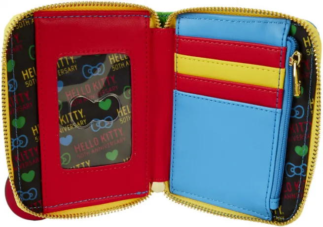 Portefeuille zippé Hello Kitty 50ème Anniversaire Loungefly