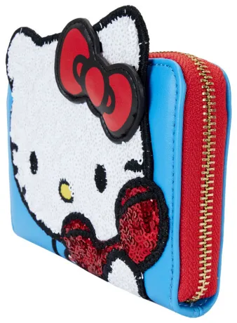 Portefeuille zippé Hello Kitty 50ème Anniversaire Téléphone Sequin Loungefly
