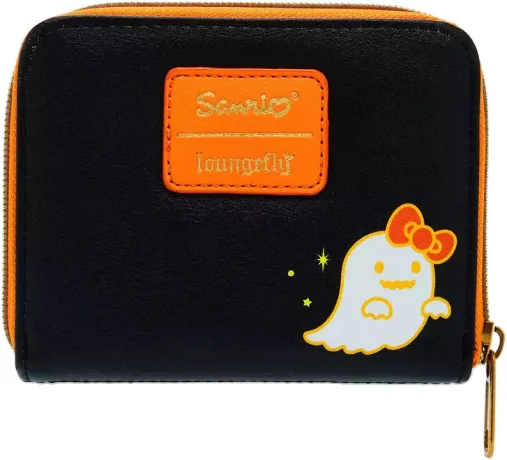 Portefeuille zippé Hello Kitty Citrouille Halloween Loungefly