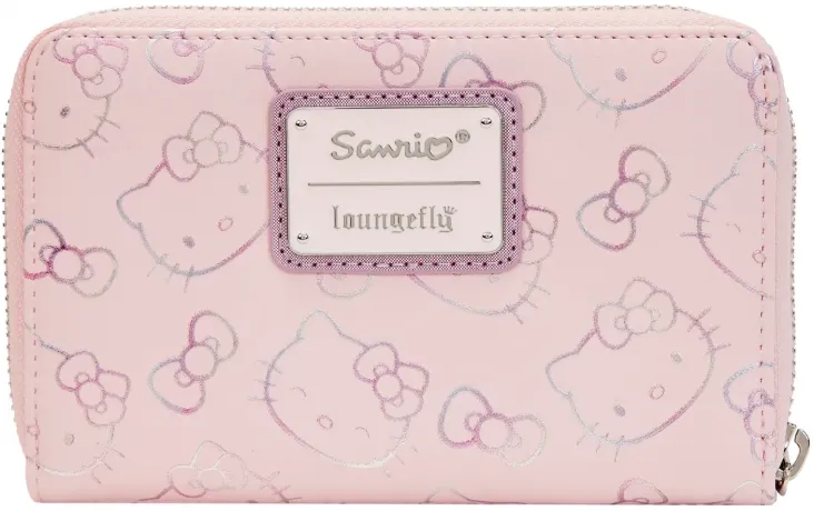 Portefeuille zippé Hello Kitty Irisé Loungefly