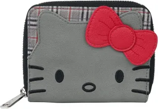 Portefeuille zippé Plaid Gris Cosplay Loungefly