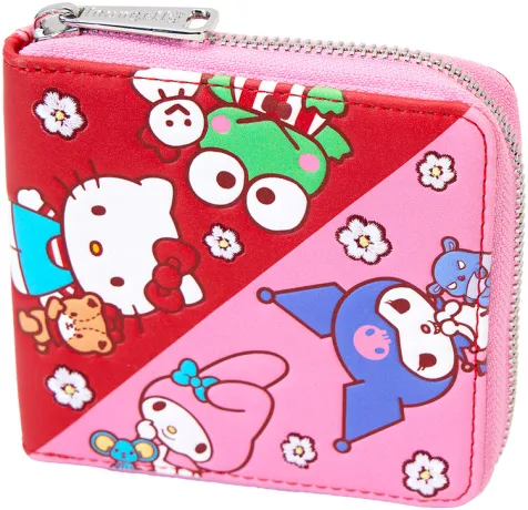 Portefeuille zippé Hello Kitty &amp; ses Amis Color Block Loungefly