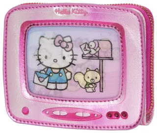 Portefeuille zippé Hello Kitty Vintage TV Lenticulaire Loungefly
