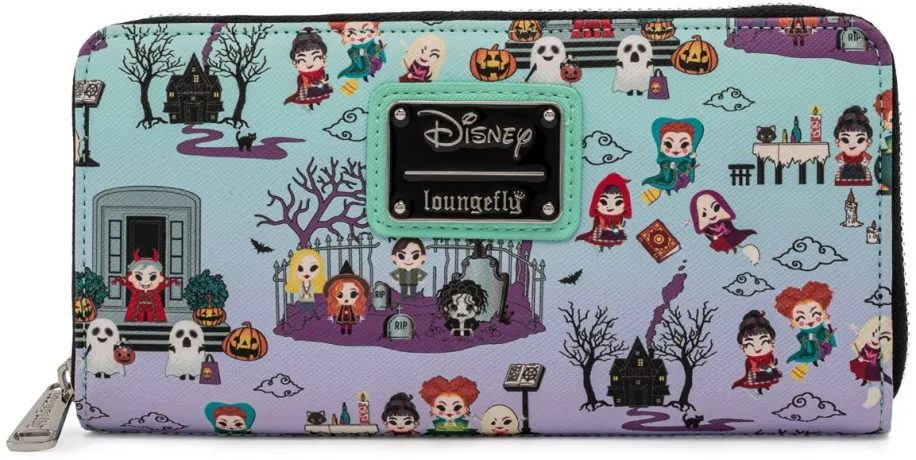 Portefeuille zippé Hocus Pocus Scène Loungefly