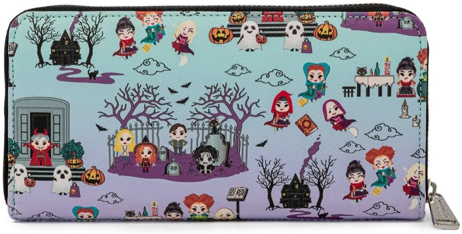 Portefeuille zippé Hocus Pocus Scène Loungefly