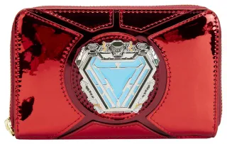 Portefeuille zippé Iron Man 15ème anniversaire Cosplay Loungefly
