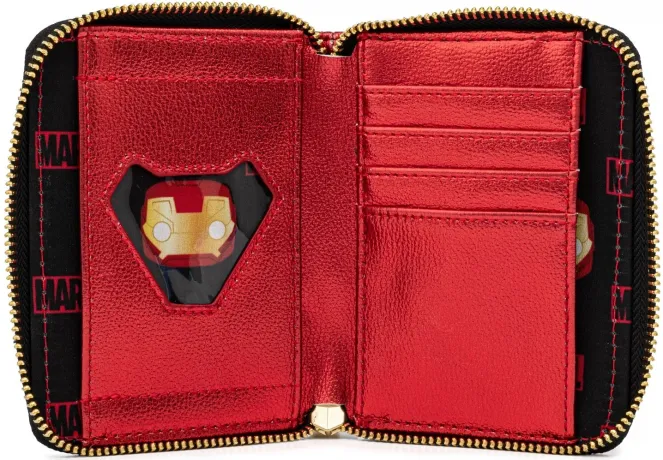 Portefeuille zippé Iron Man Tête Cosplay Pop! by Loungefly Loungefly