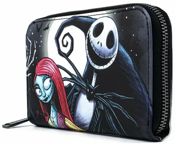 Portefeuille zippé Jack et Sally Tout Simplement Faits Pour Être Ensemble Loungefly