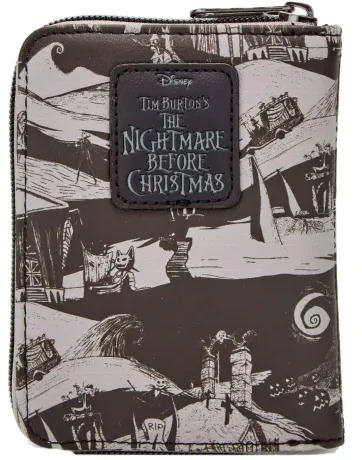 Portefeuille zippé Jack RIP Glow Loungefly