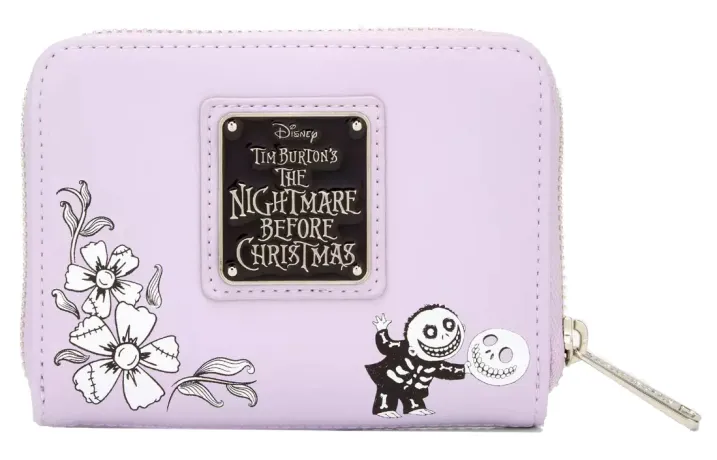 Portefeuille zippé Jack &amp; Sally Floral Loungefly